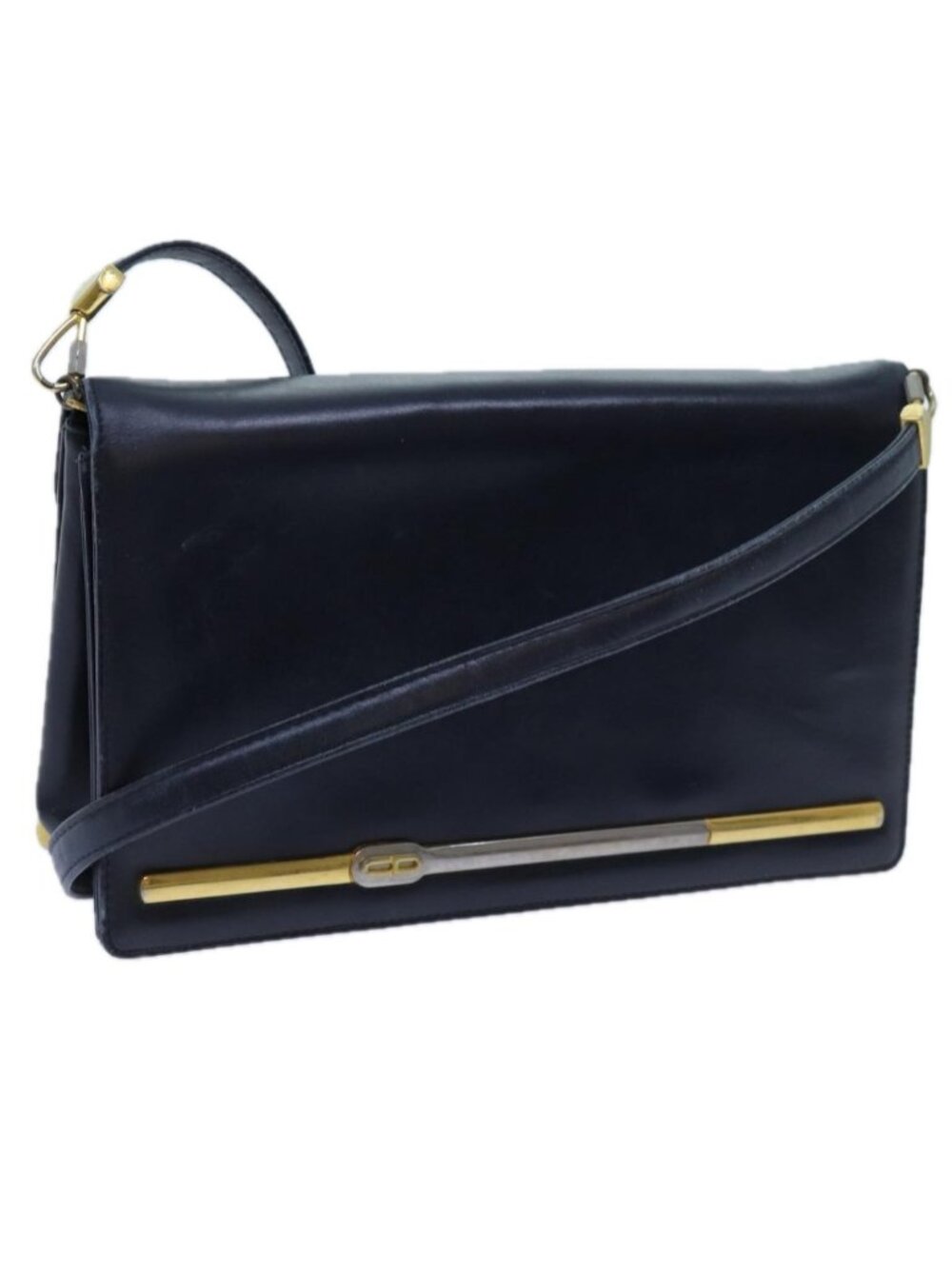 Christian Dior Shoulder Bag Leather Black